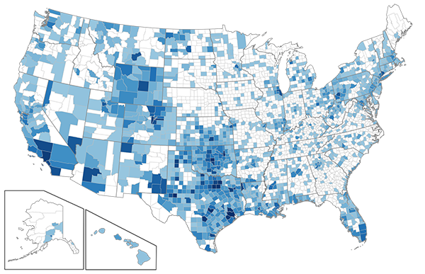 Bidder Concentration Map